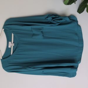 Ann Taylor Loft Teal blouse Size M